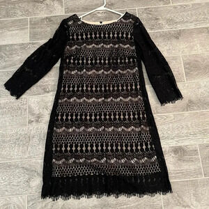 RN Studio Black Lace Dress